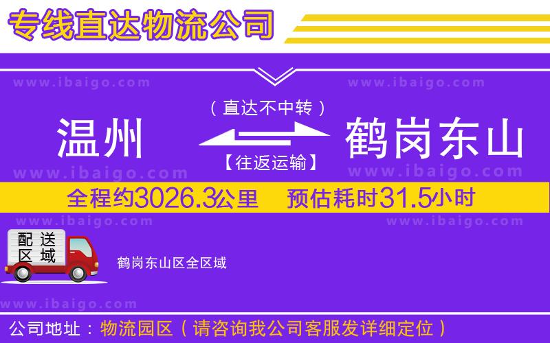 溫州到鶴崗東山區(qū)物流專線 溫州到鶴崗東山區(qū)物流專線