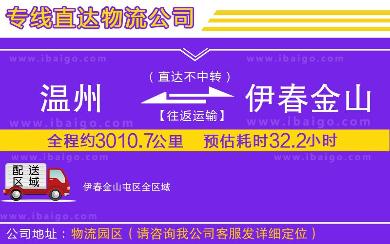 溫州到伊春金山屯區(qū)貨運公司 溫州到伊春金山屯區(qū)貨運公司