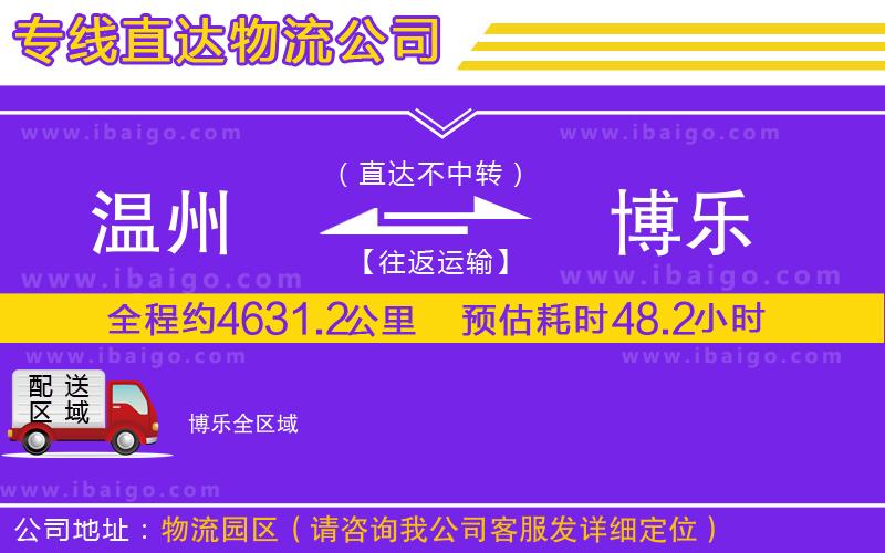 溫州到博樂物流專線 溫州到博樂物流專線