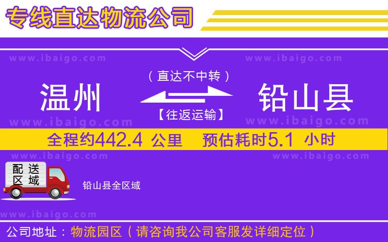 溫州到鉛山縣物流專線 溫州到鉛山縣物流專線