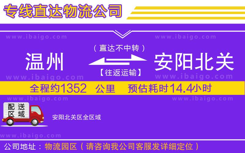 溫州到安陽北關區(qū)貨運專線 溫州到安陽北關區(qū)貨運專線