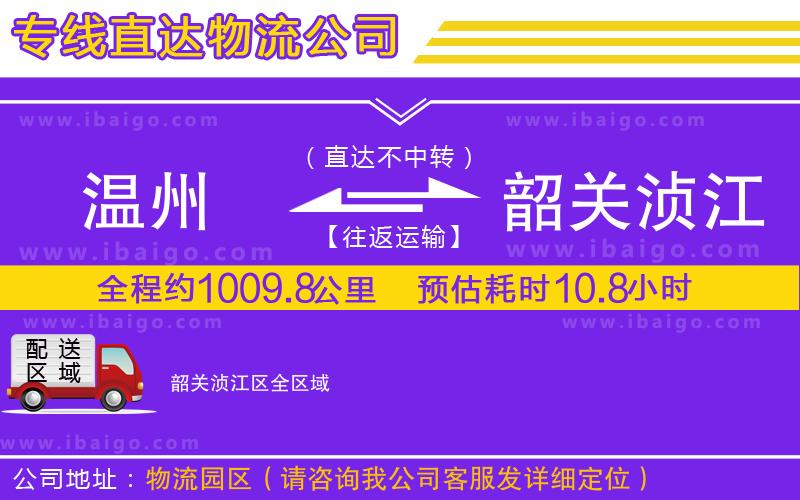 溫州到韶關湞江區(qū)貨運專線 溫州到韶關湞江區(qū)貨運專線
