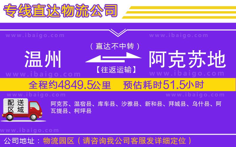 溫州到阿克蘇地區(qū)物流專線 溫州到阿克蘇地區(qū)物流專線