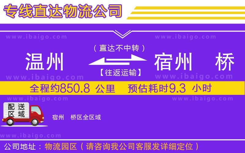溫州到宿州埇橋區(qū)貨運(yùn)公司 溫州到宿州埇橋區(qū)貨運(yùn)公司