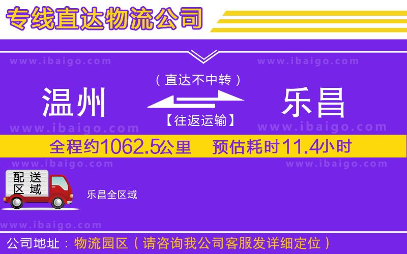溫州到樂(lè)昌貨運(yùn)專(zhuān)線