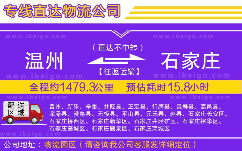 溫州到石家莊貨運專線 溫州到石家莊貨運專線