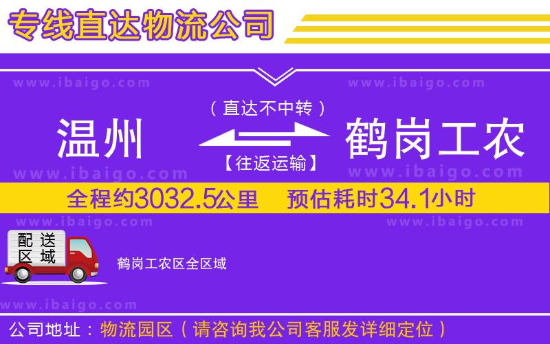 溫州到鶴崗工農(nóng)區(qū)貨運(yùn)專線 溫州到鶴崗工農(nóng)區(qū)貨運(yùn)專線