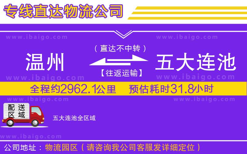 溫州到五大連池貨運專線 溫州到五大連池貨運專線
