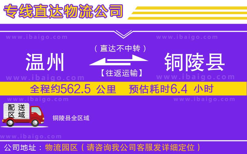 溫州到銅陵縣貨運(yùn)專線 溫州到銅陵縣貨運(yùn)專線