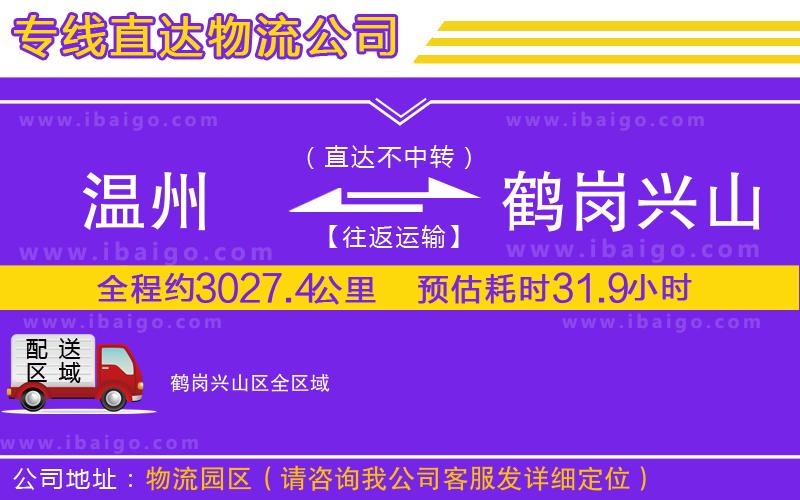 溫州到鶴崗興山區(qū)貨運公司 溫州到鶴崗興山區(qū)貨運公司
