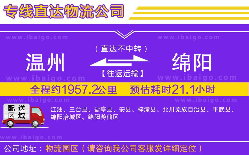 溫州到綿陽物流專線 溫州到綿陽物流專線