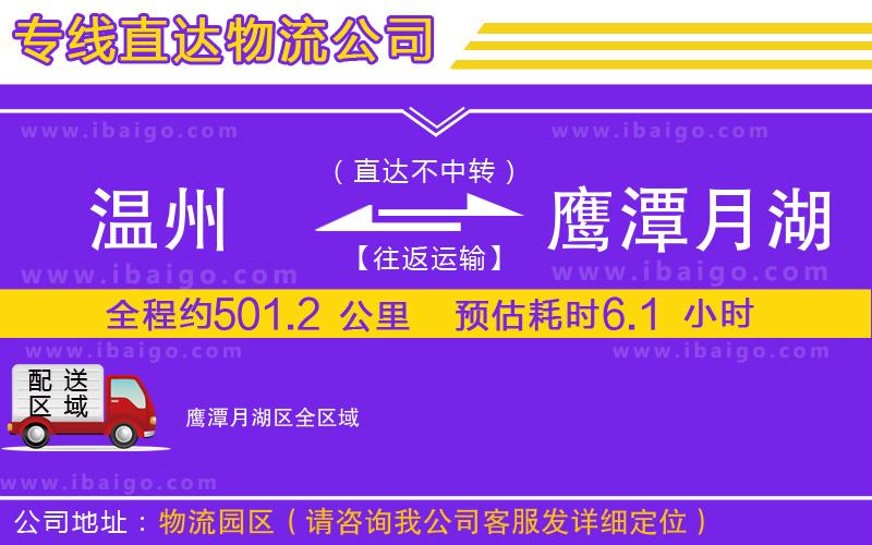 溫州到鷹潭月湖區(qū)物流專(zhuān)線(xiàn) 溫州到鷹潭月湖區(qū)物流專(zhuān)線(xiàn)