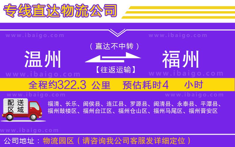 溫州到福州貨運 溫州到福州貨運