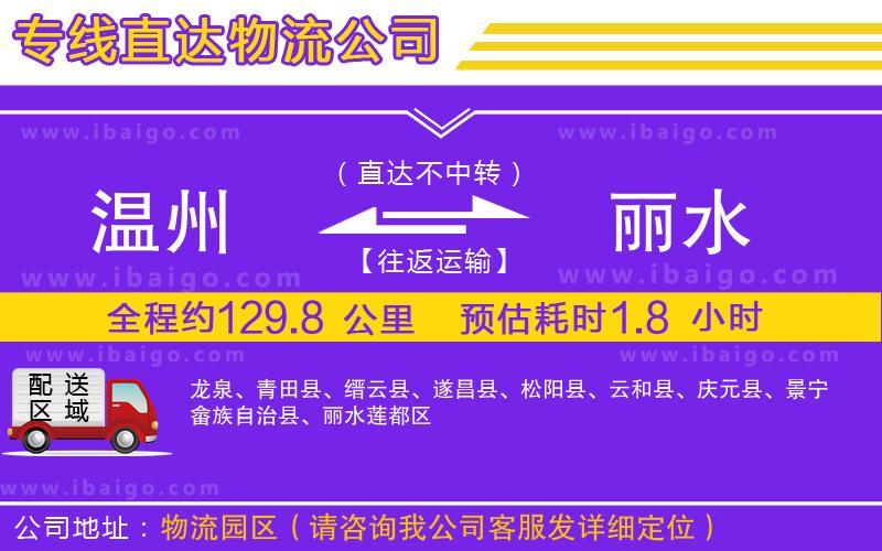 溫州到麗水貨運(yùn) 溫州到麗水貨運(yùn)