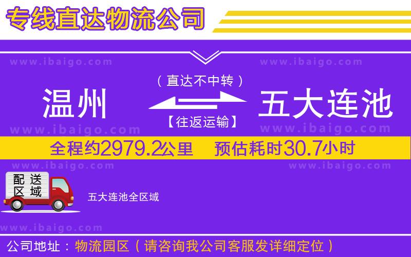 溫州到五大連池貨運 溫州到五大連池貨運