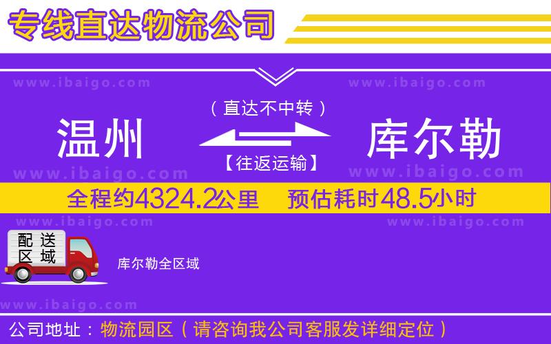 溫州到庫爾勒貨運(yùn)