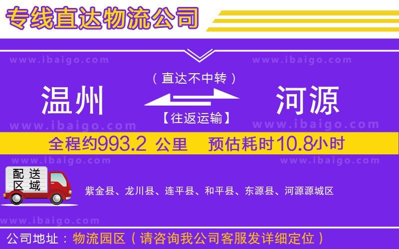溫州到河源貨運(yùn) 溫州到河源貨運(yùn)
