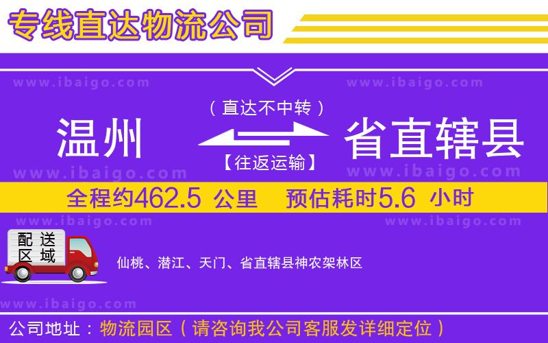 溫州到省直轄縣貨運 溫州到省直轄縣貨運
