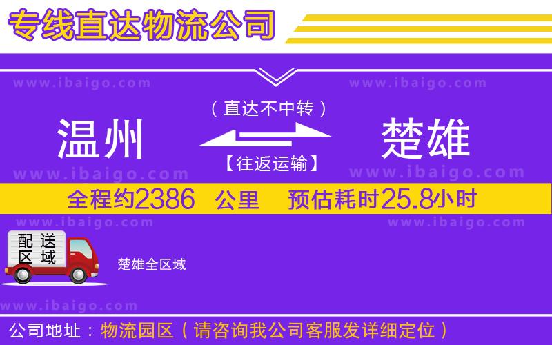 溫州到楚雄貨運(yùn) 溫州到楚雄貨運(yùn)